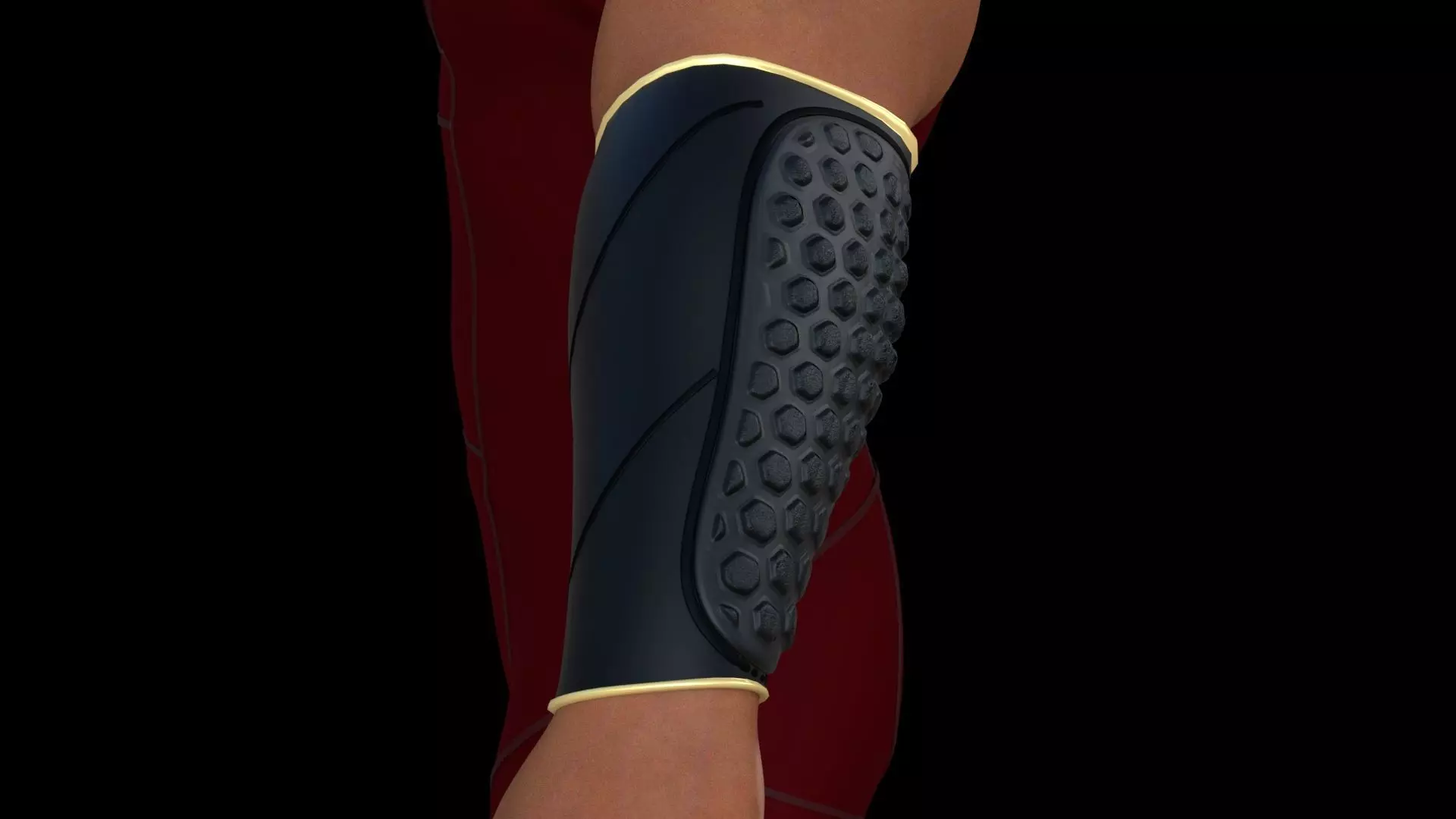 Forearm and shin armor Low-poly 3D model