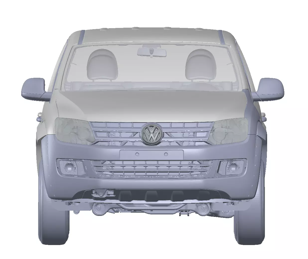 Volkswagen Amarok complete 3d scan model 3D model