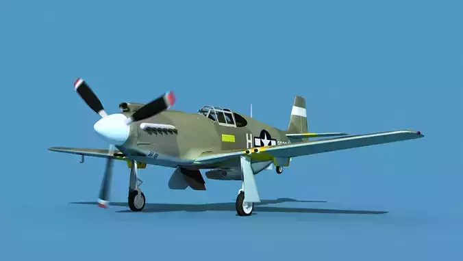 North American A-36A Apache V08 USAAF 3D model