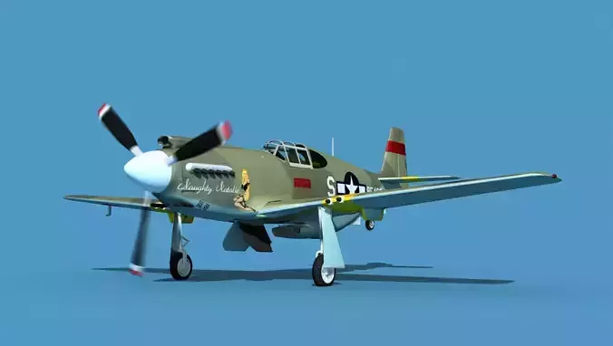 North American A-36A Apache V09 USAAF 3D model