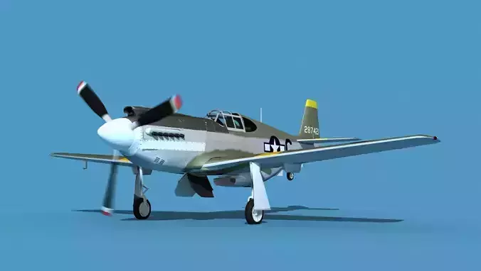 North American A-36A Apache V10 USAAF 3D model