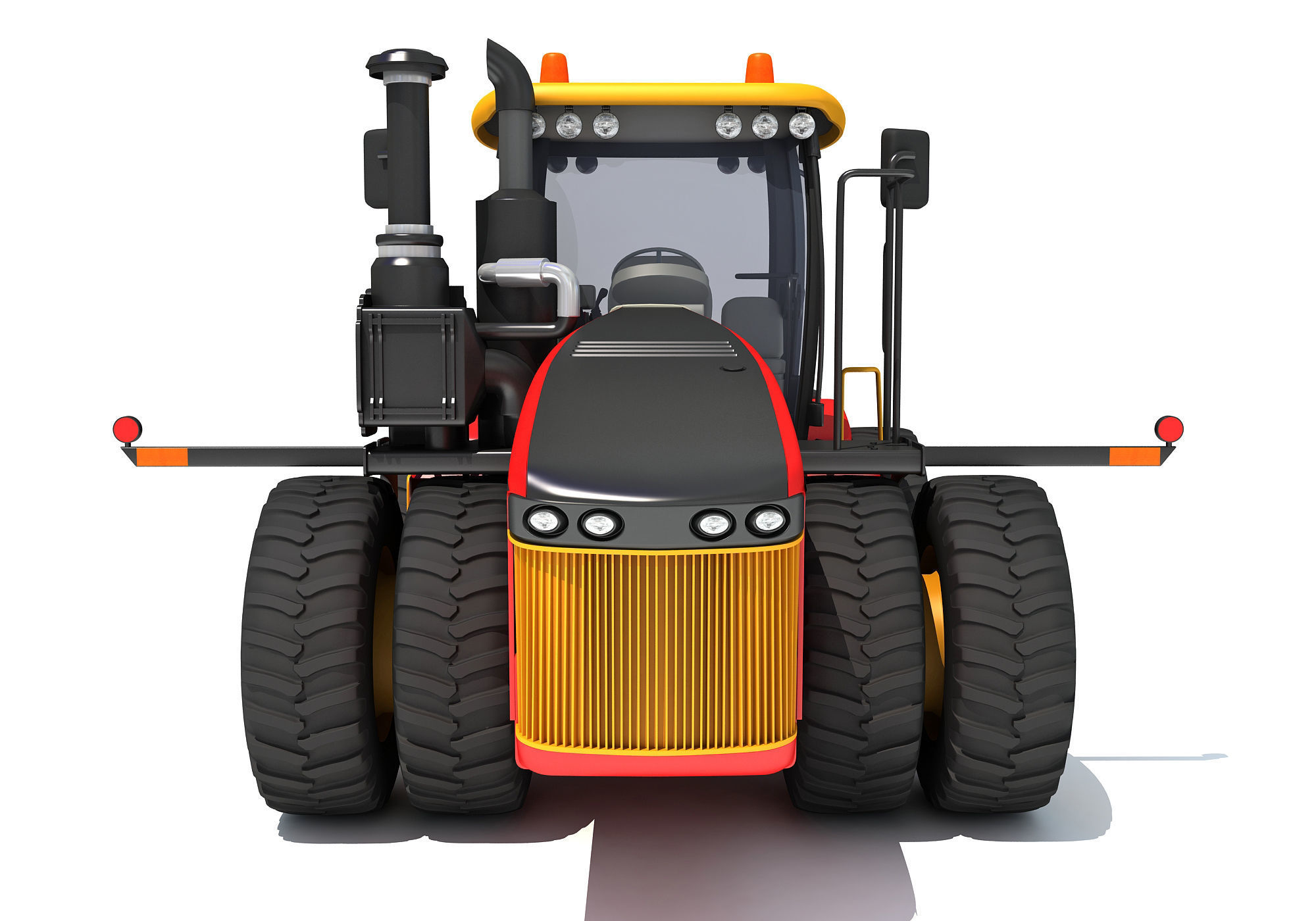 Versatile Wheeled Articulated Tractor 3D model_11