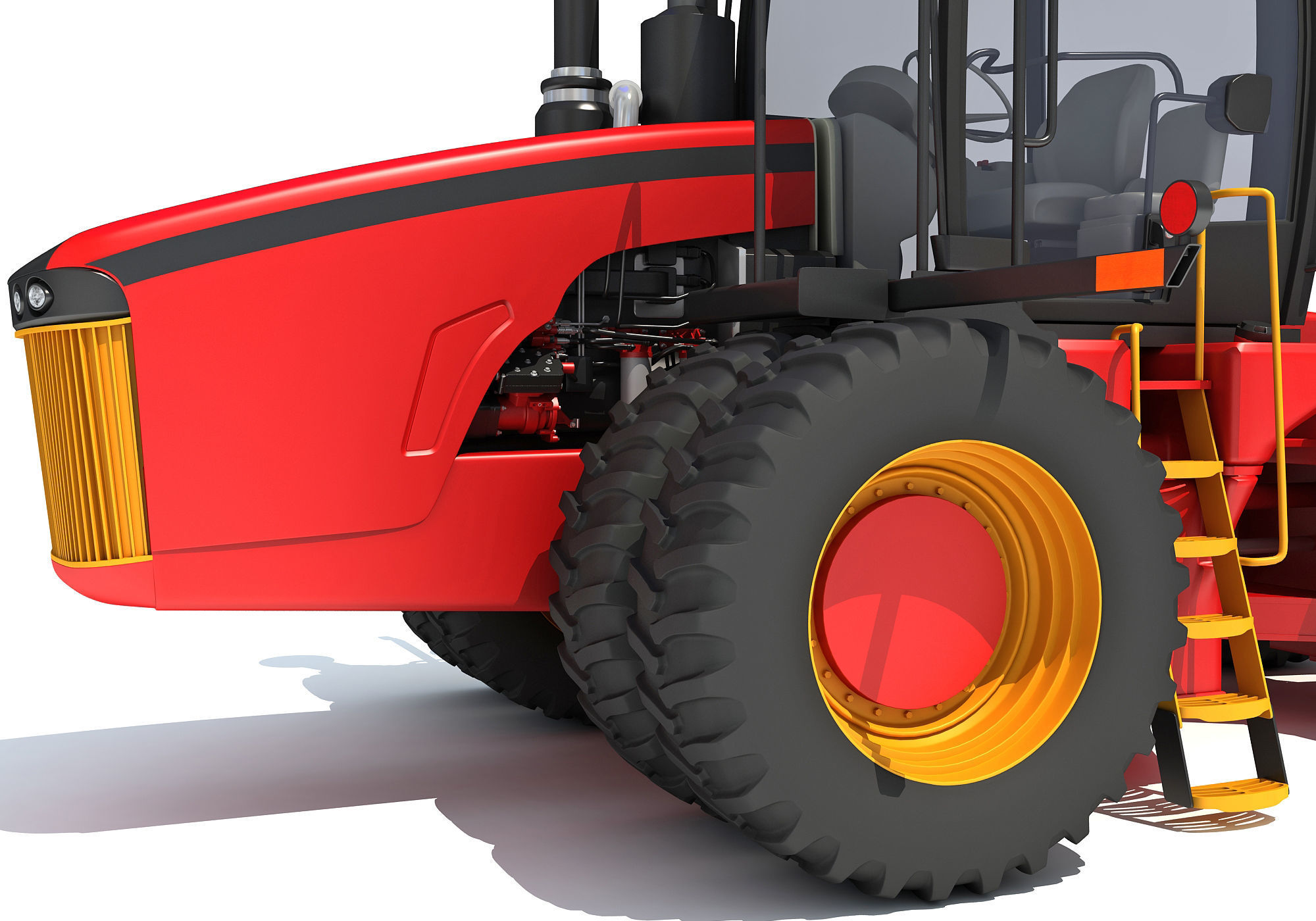 Versatile Wheeled Articulated Tractor 3D model_13
