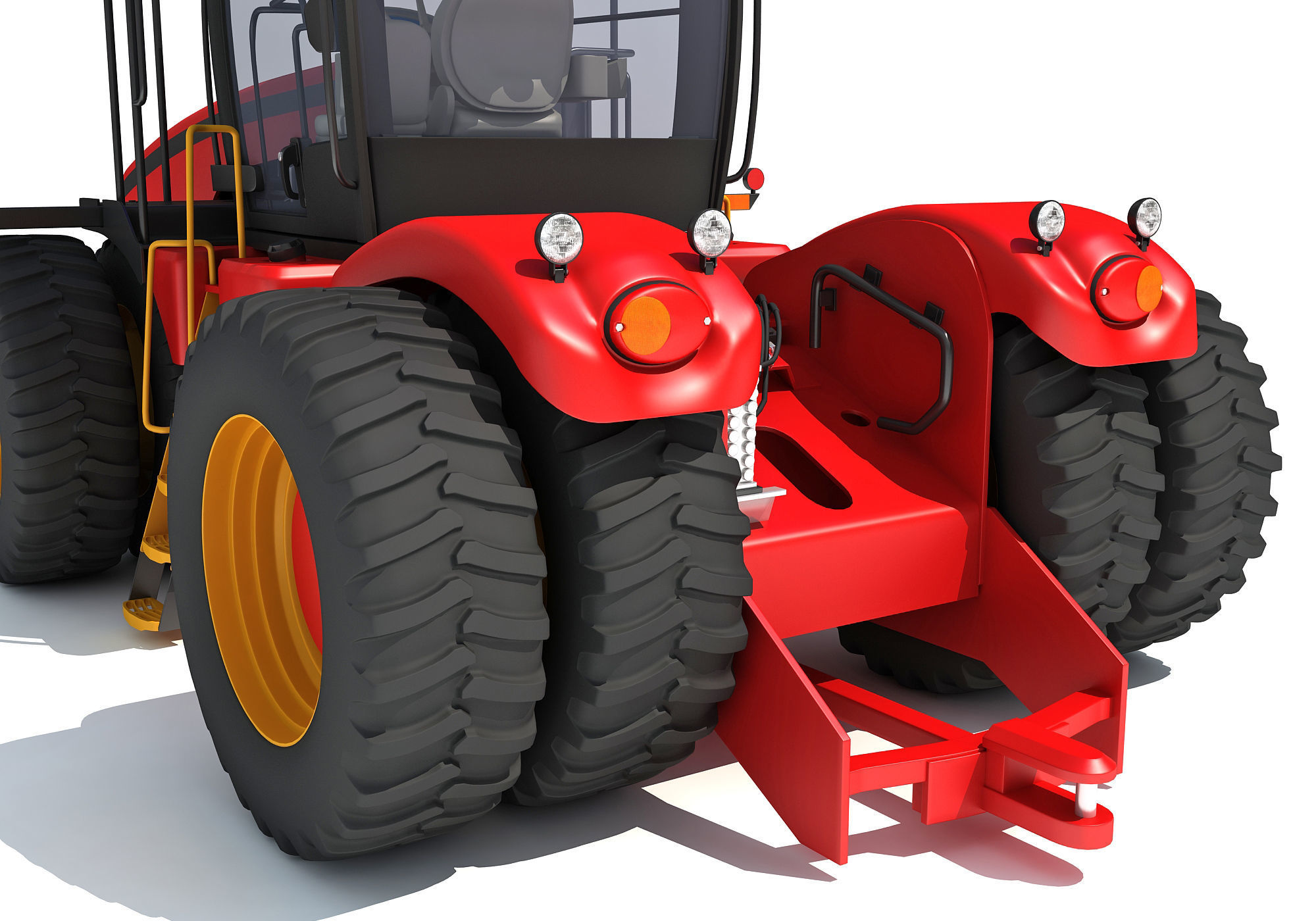 Versatile Wheeled Articulated Tractor 3D model_15