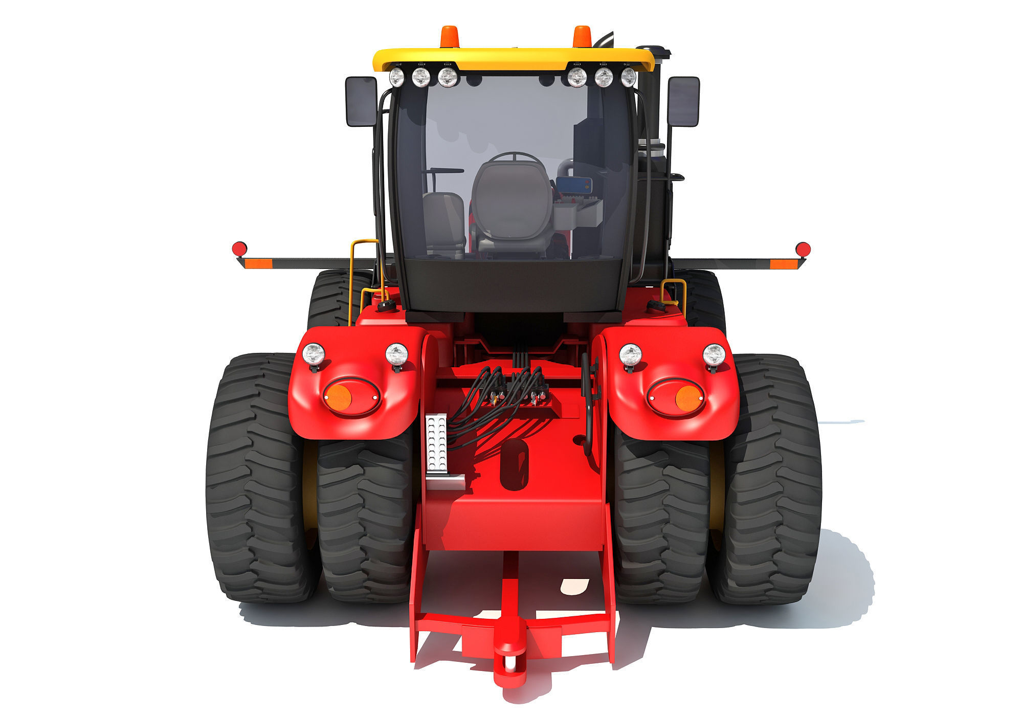 Versatile Wheeled Articulated Tractor 3D model_4