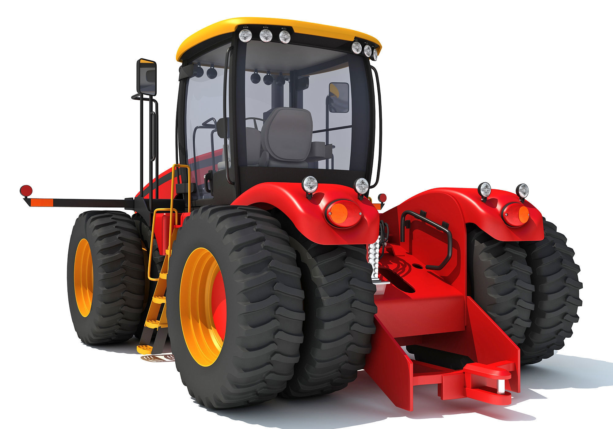 Versatile Wheeled Articulated Tractor 3D model_3