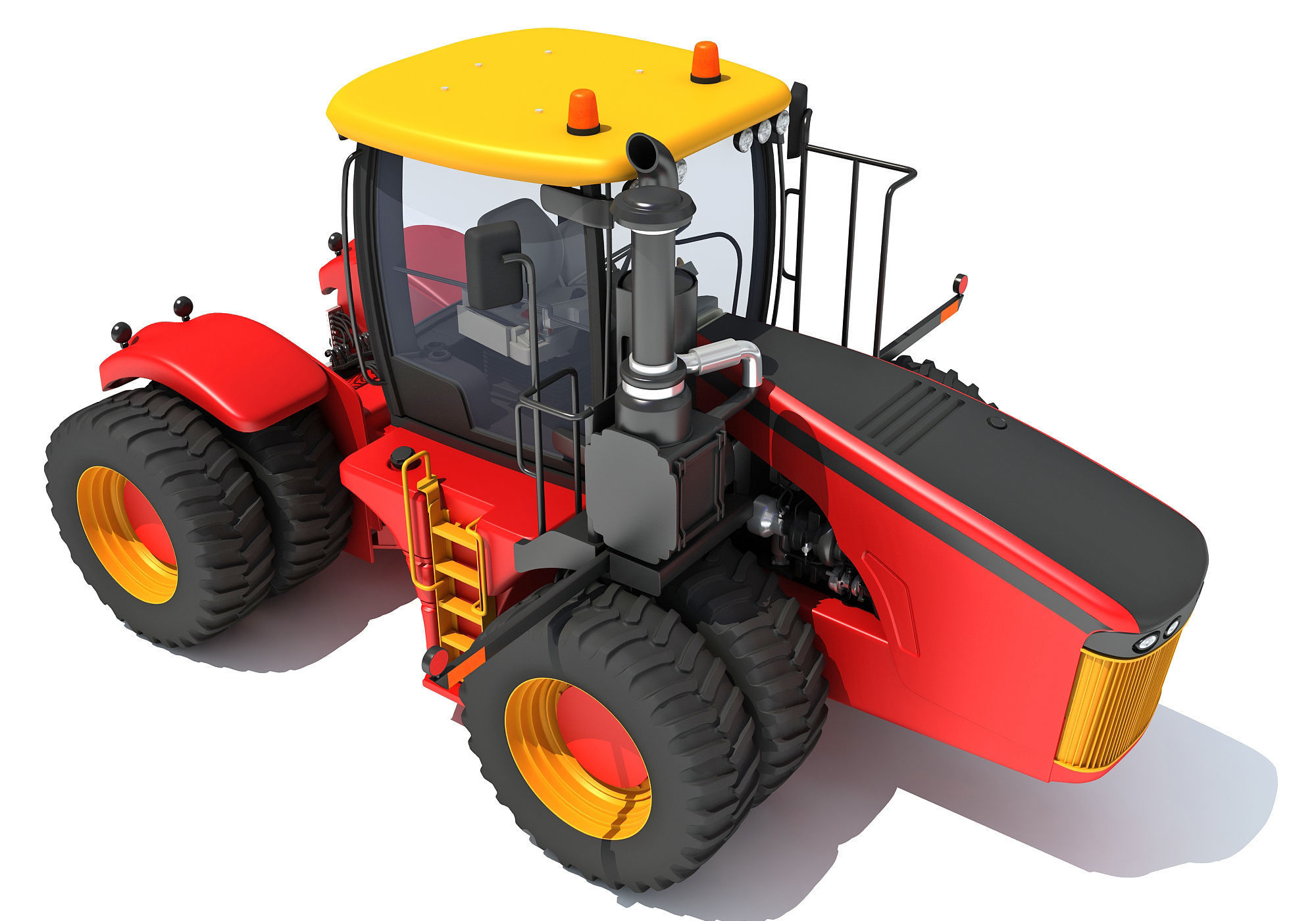 Versatile Wheeled Articulated Tractor 3D model_8