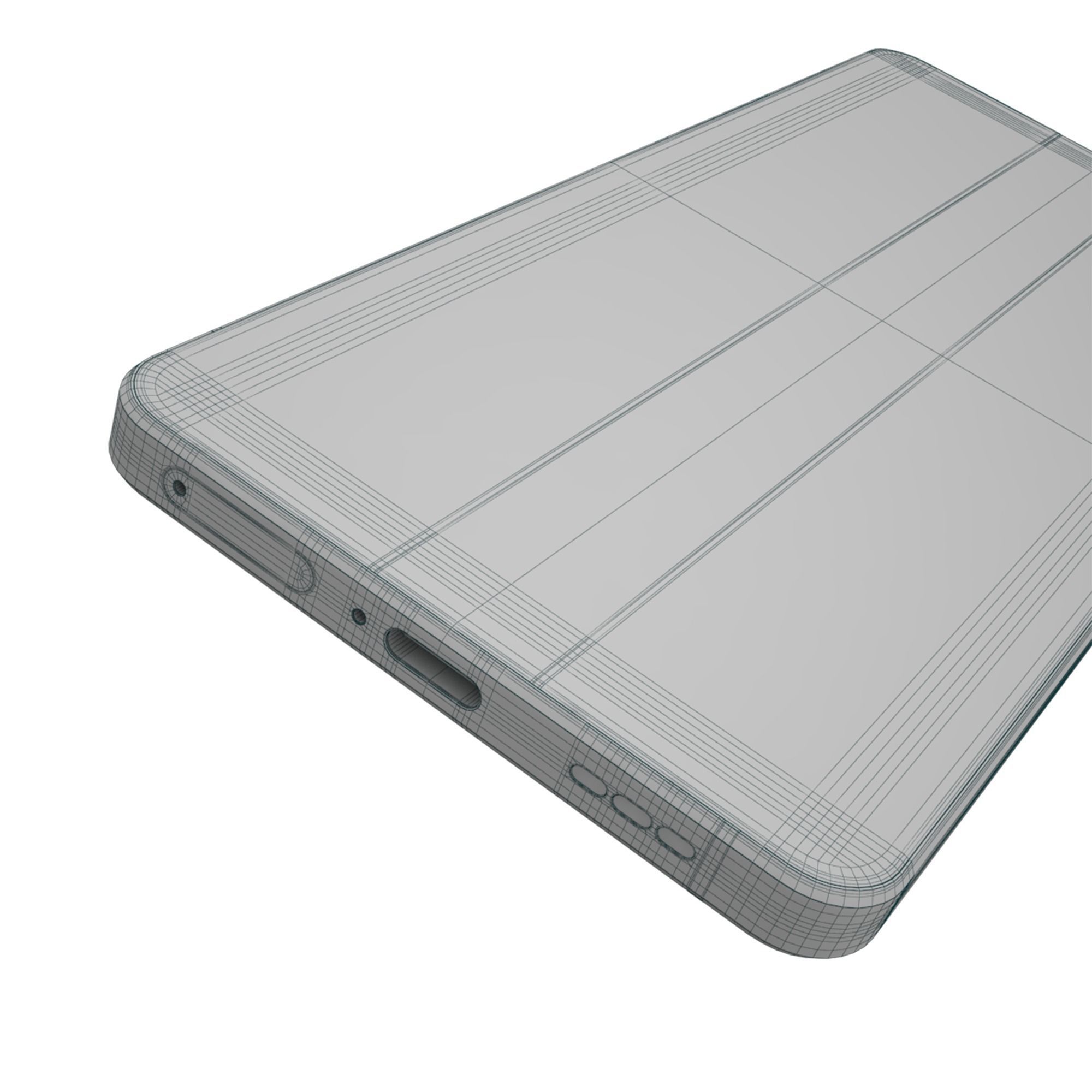 Oppo Reno6 5G Black and Blue Colors 3D model_11