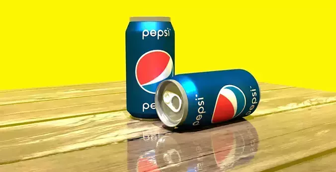 pepsi two cans of on table