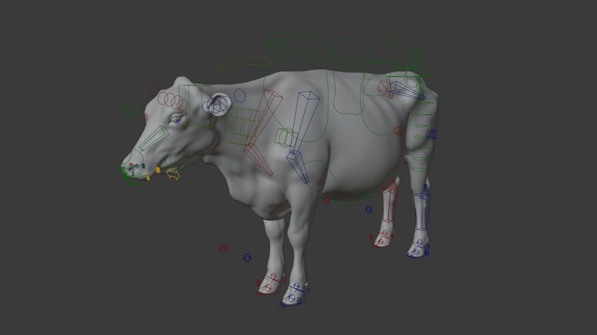 Black Cattle Animated VFX Grace 3D model_18
