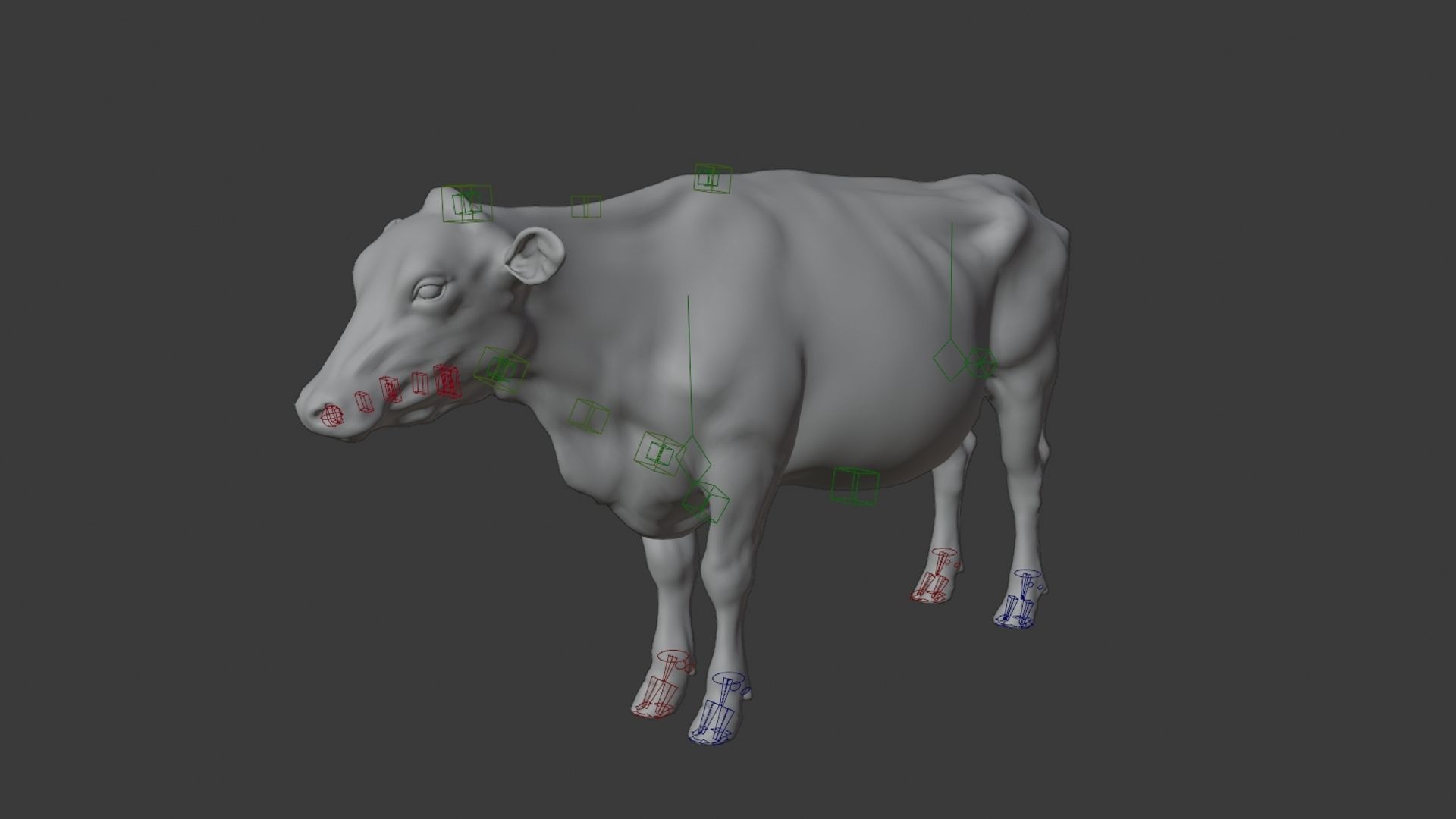 Black Cattle Animated VFX Grace 3D model_21