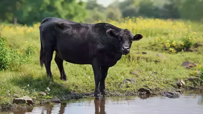 Black Cattle Animated VFX Grace 3D model