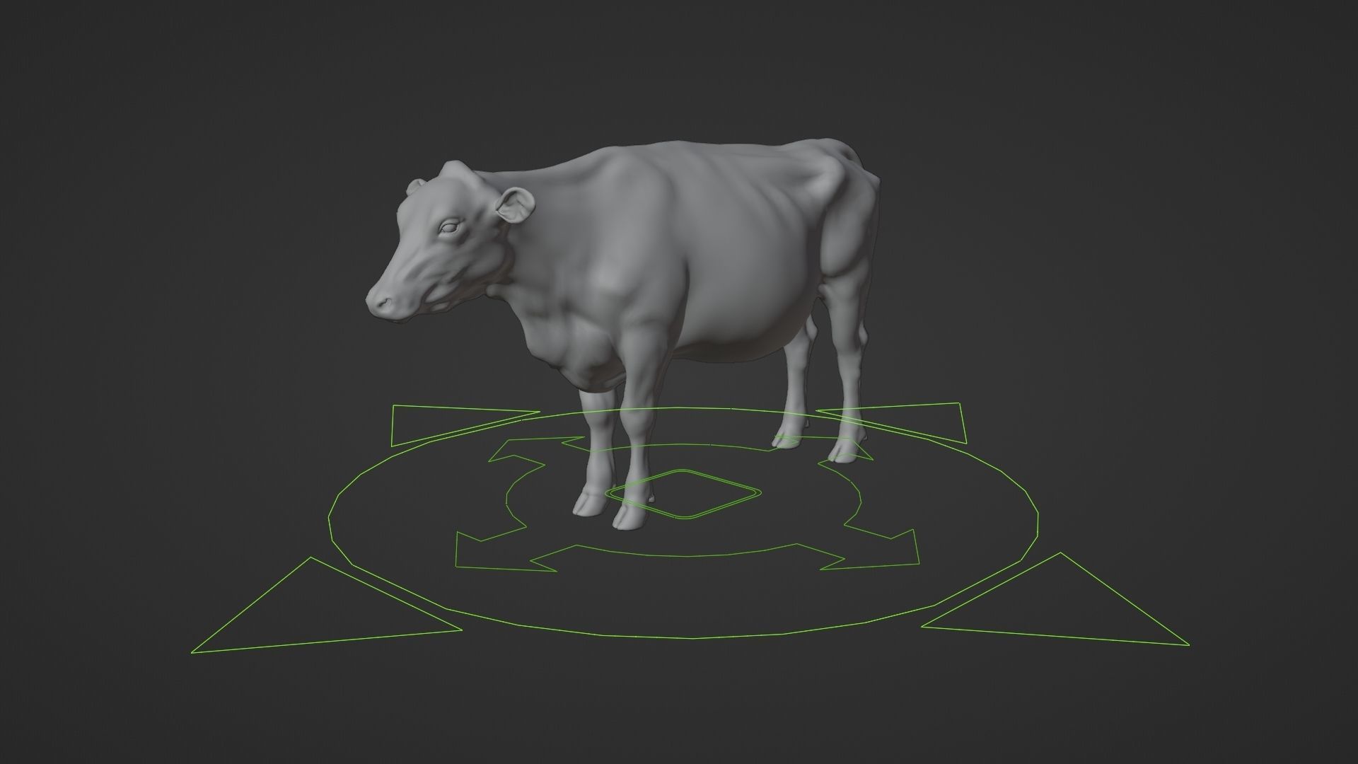 Black Cattle Animated VFX Grace 3D model_23