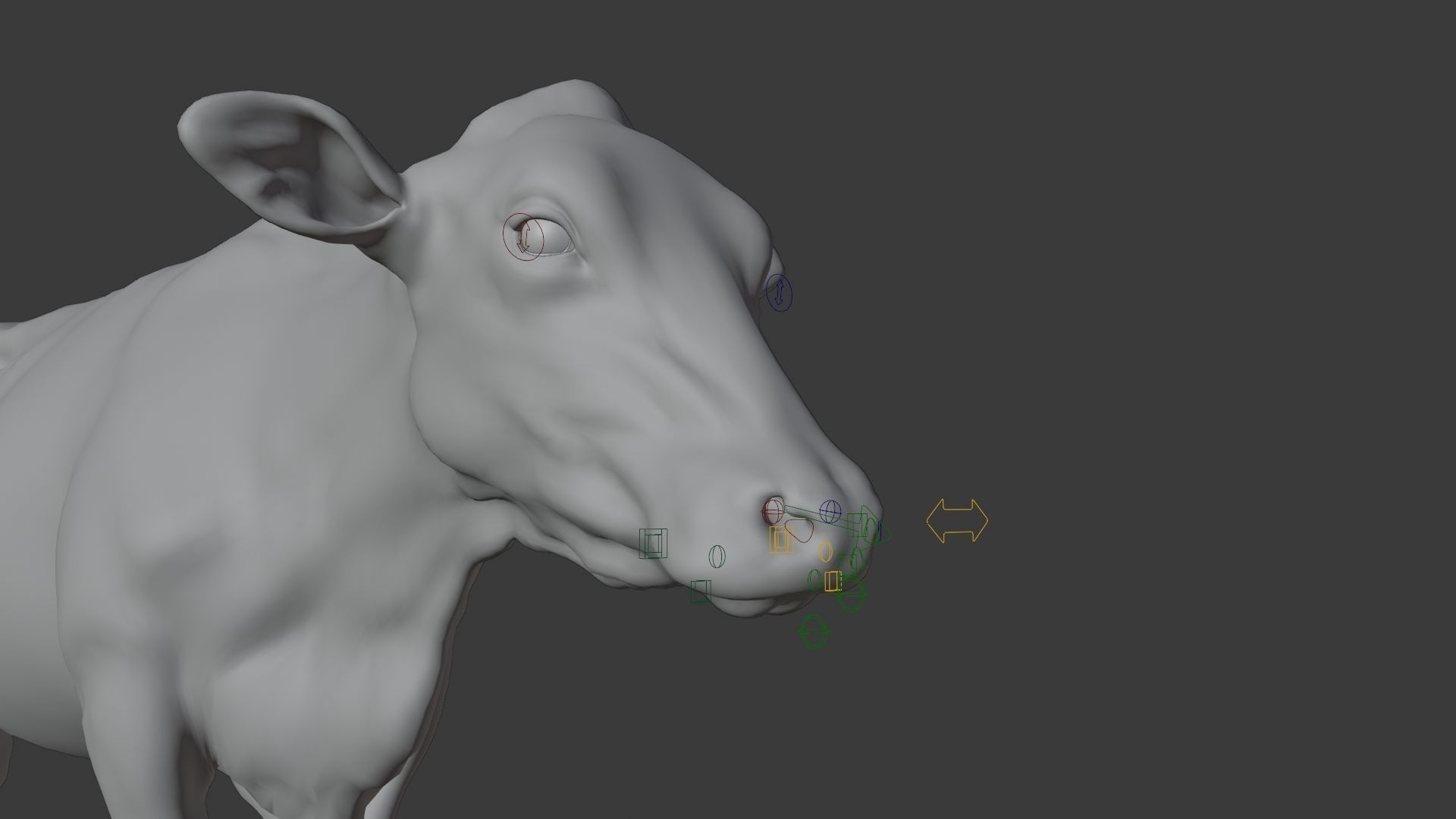 Black Cattle Animated VFX Grace 3D model_27