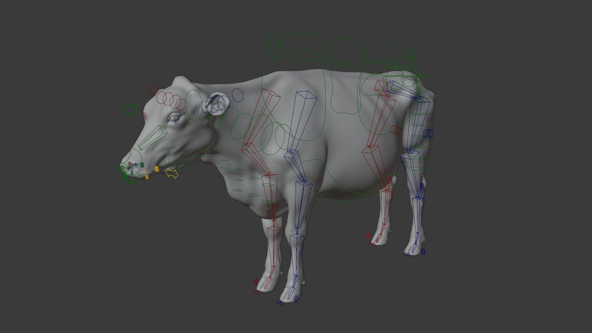 Black Cattle Animated VFX Grace 3D model_19