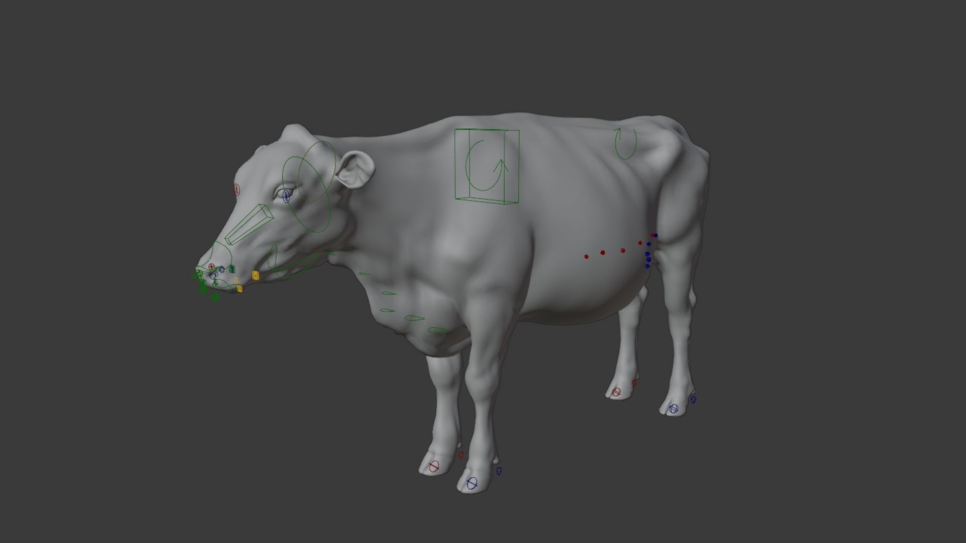 Black Cattle Animated VFX Grace 3D model_20
