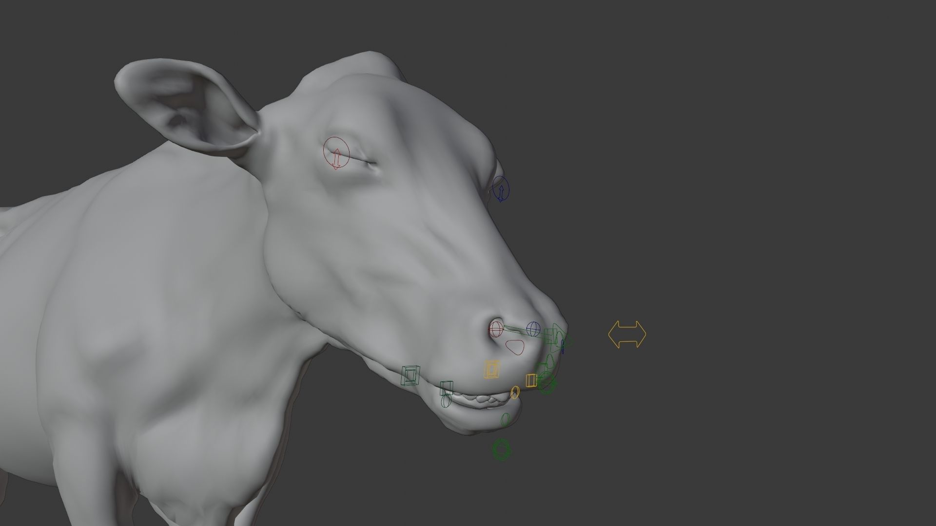 Black Cattle Animated VFX Grace 3D model_28