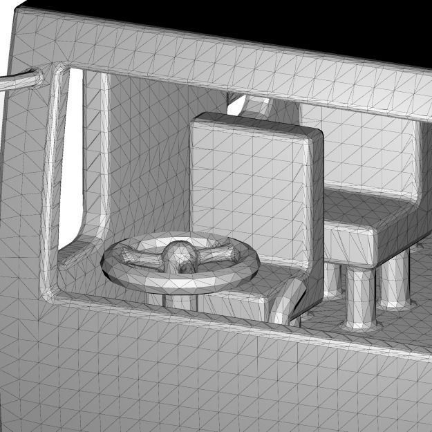 Mini School Bus 3D model_8