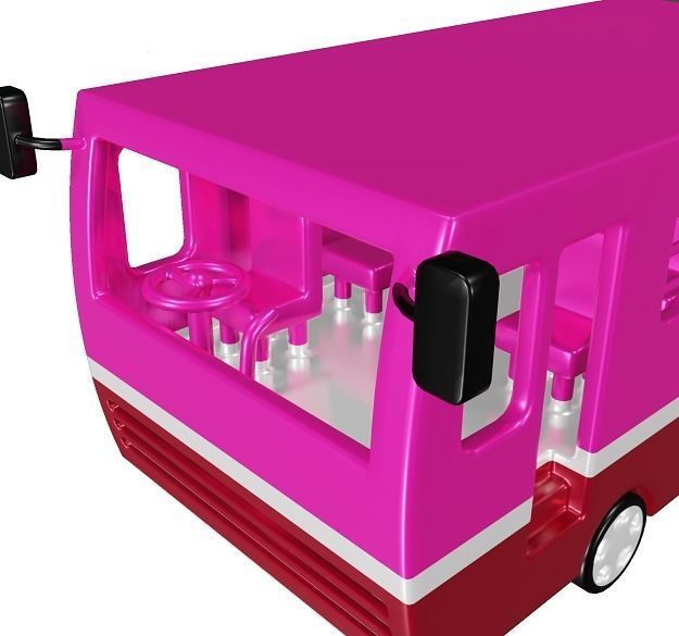 Mini School Bus 3D model_1