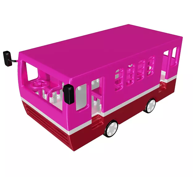 Mini School Bus 3D model_0