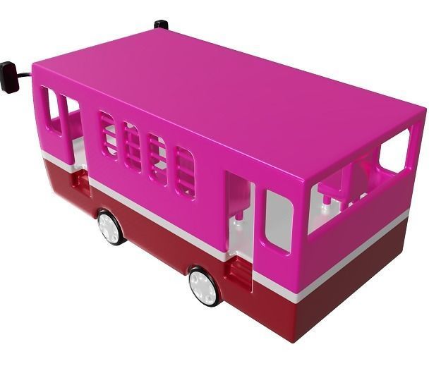 Mini School Bus 3D model_3