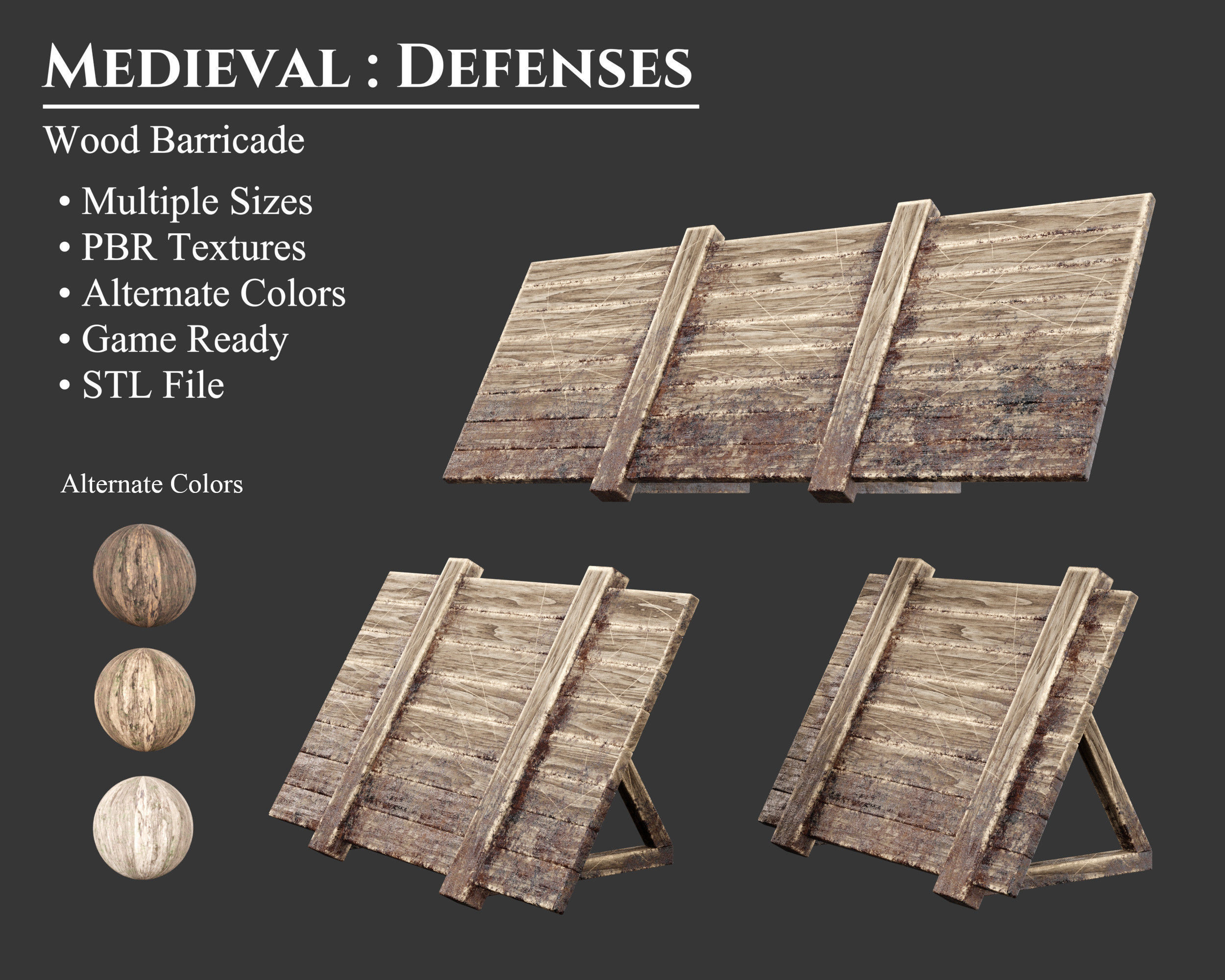 Medieval Collection Defense Wood Walls _2