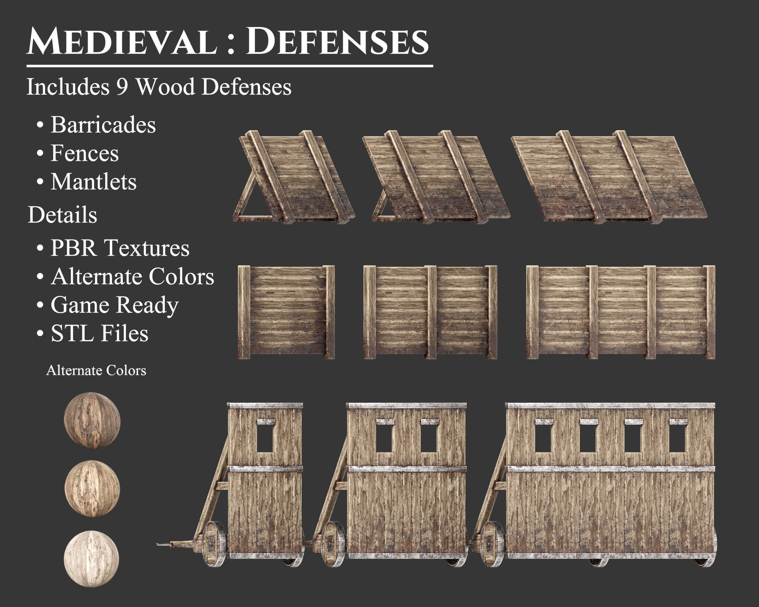 Medieval Collection Defense Wood Walls _1