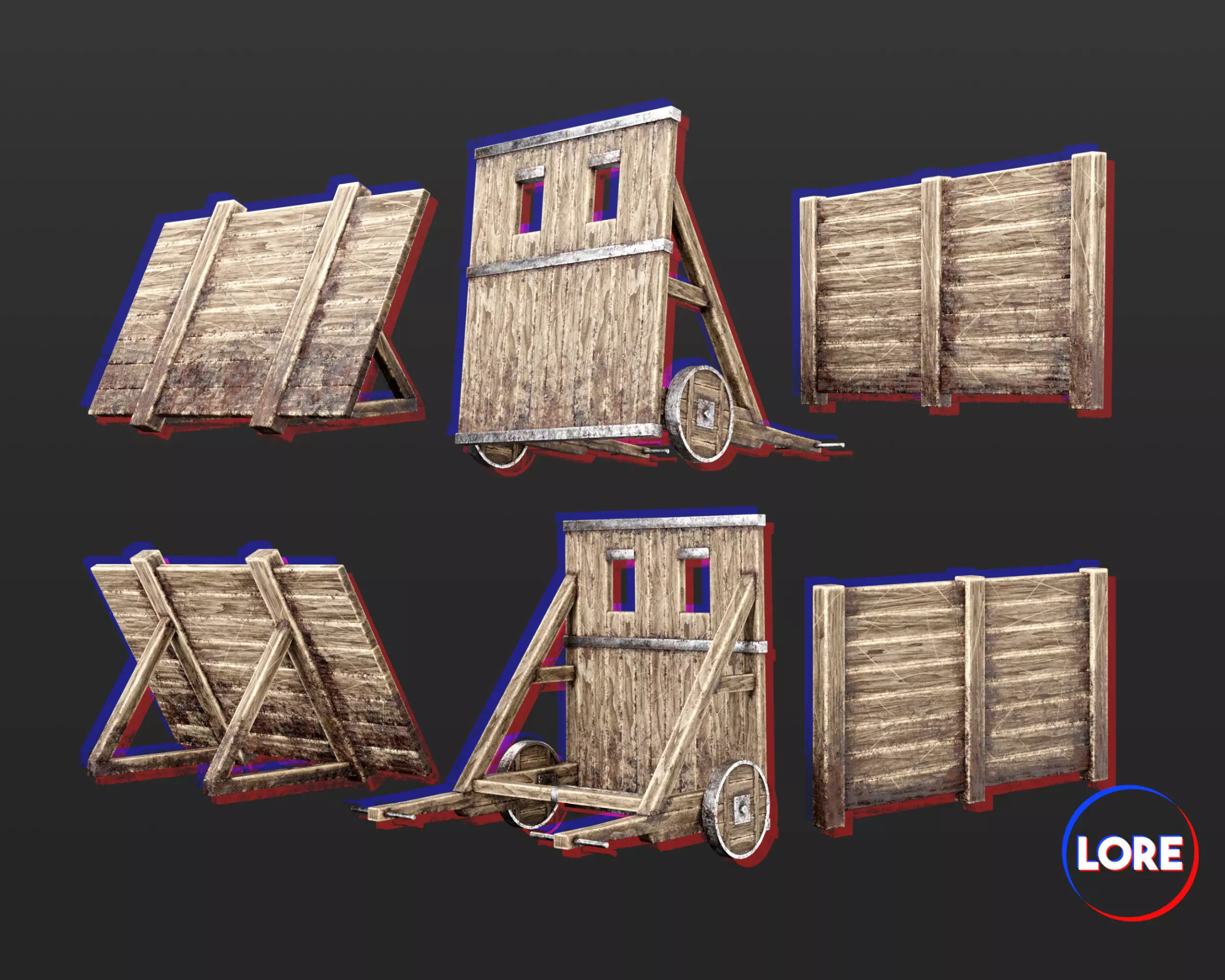 Medieval Collection Defense Wood Walls _0