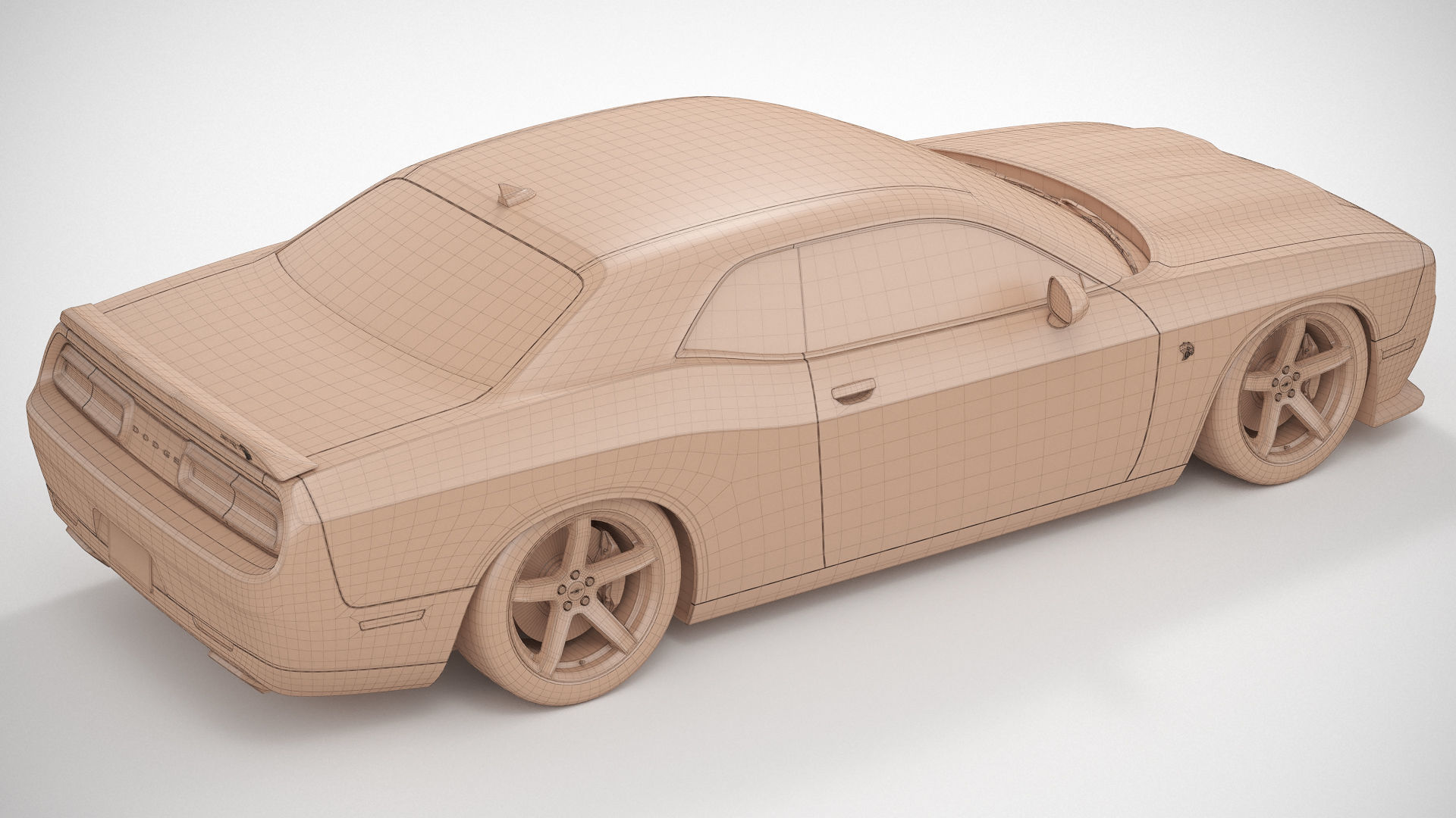 Dodge Challenger Hellcat 2022 Custom 3D model_20