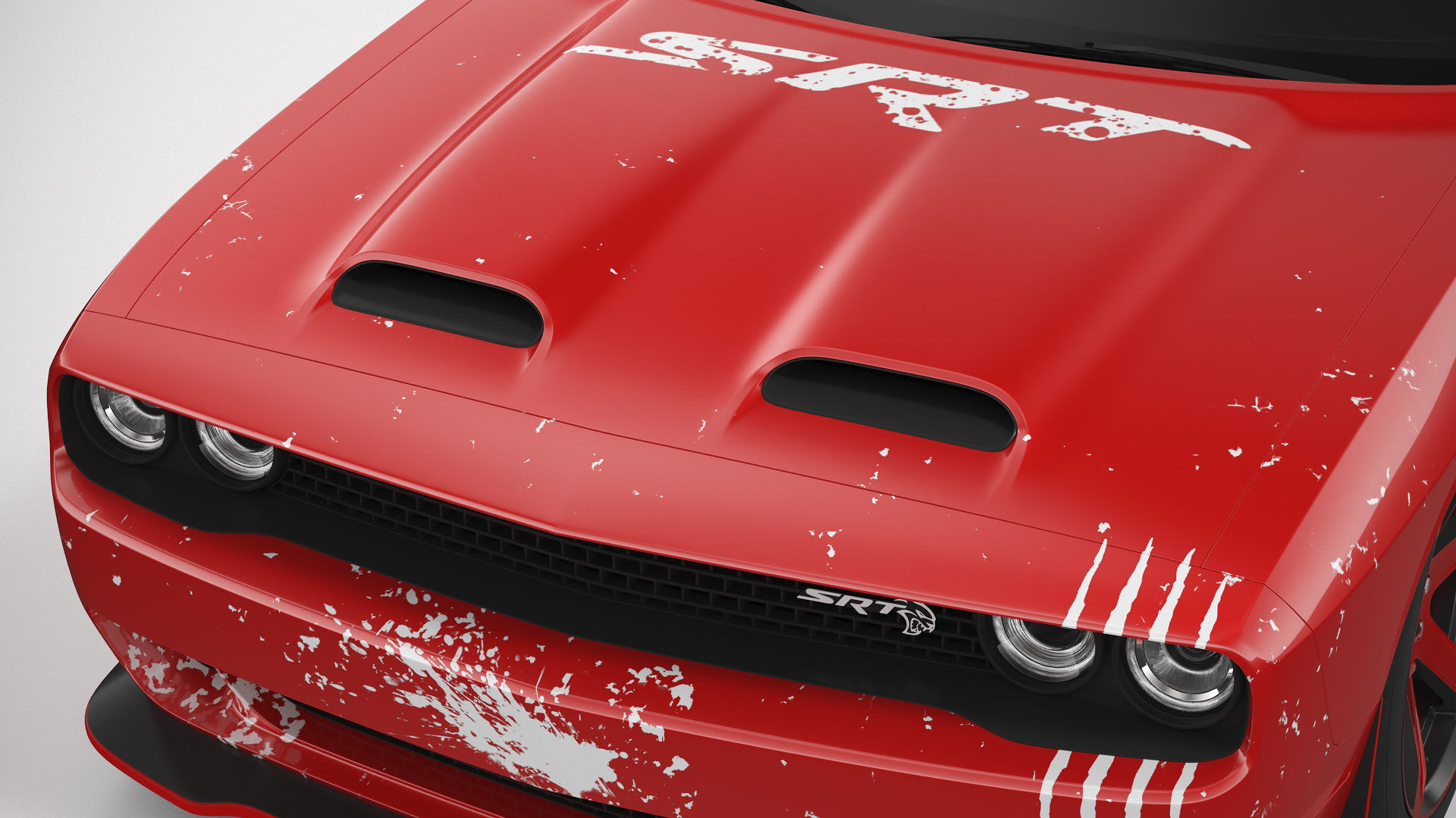 Dodge Challenger Hellcat 2022 Custom 3D model_15