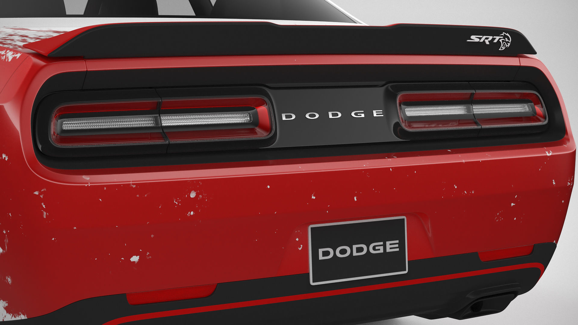 Dodge Challenger Hellcat 2022 Custom 3D model_12