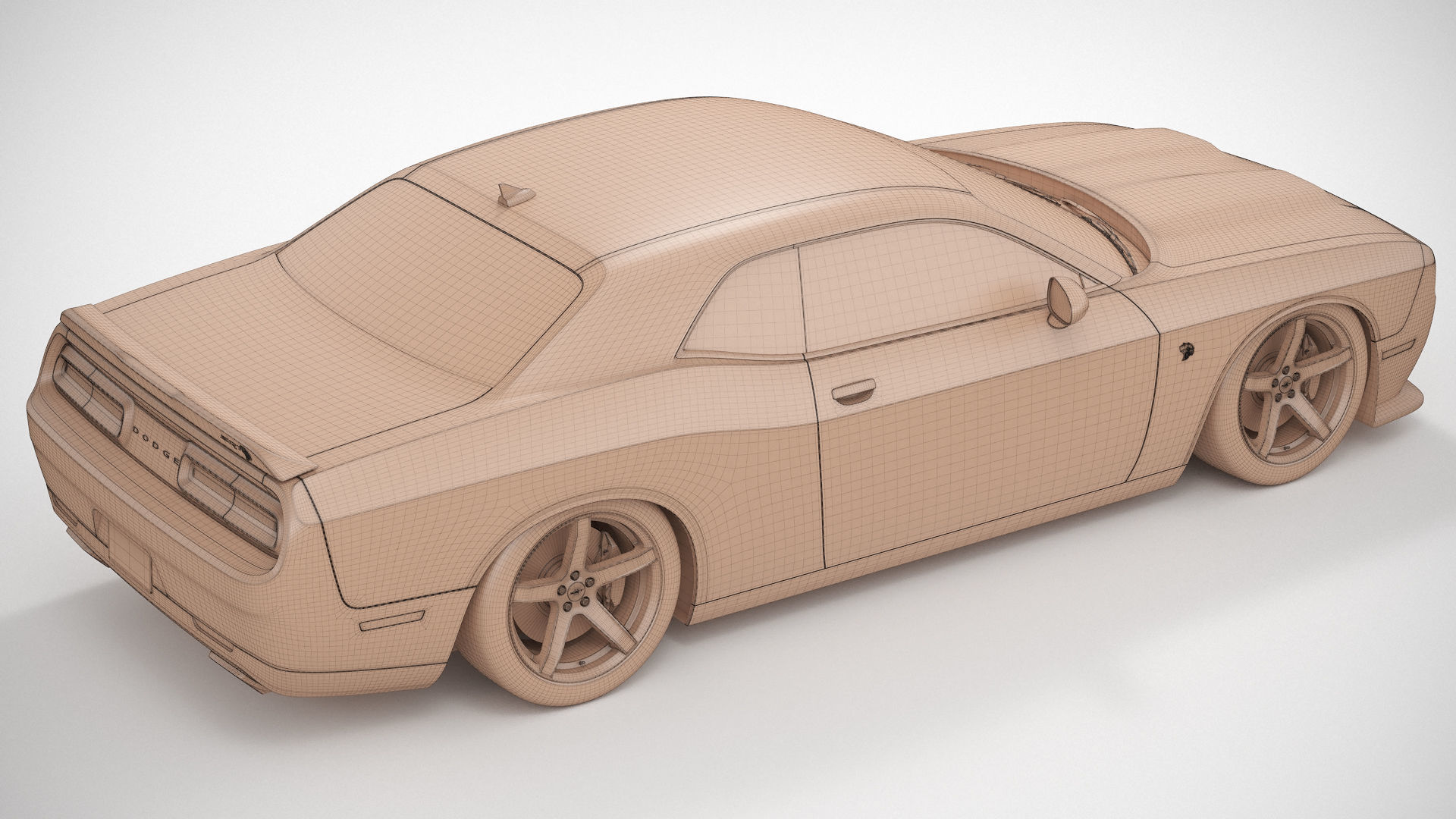 Dodge Challenger Hellcat 2022 Custom 3D model_22