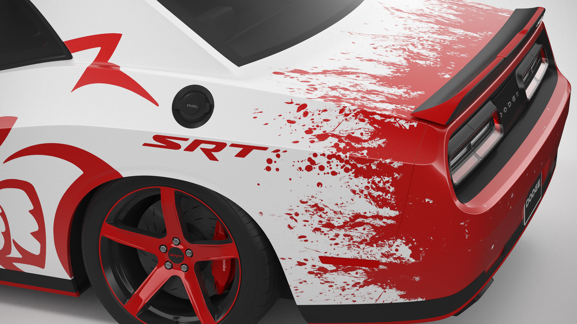 Dodge Challenger Hellcat 2022 Custom 3D model_17