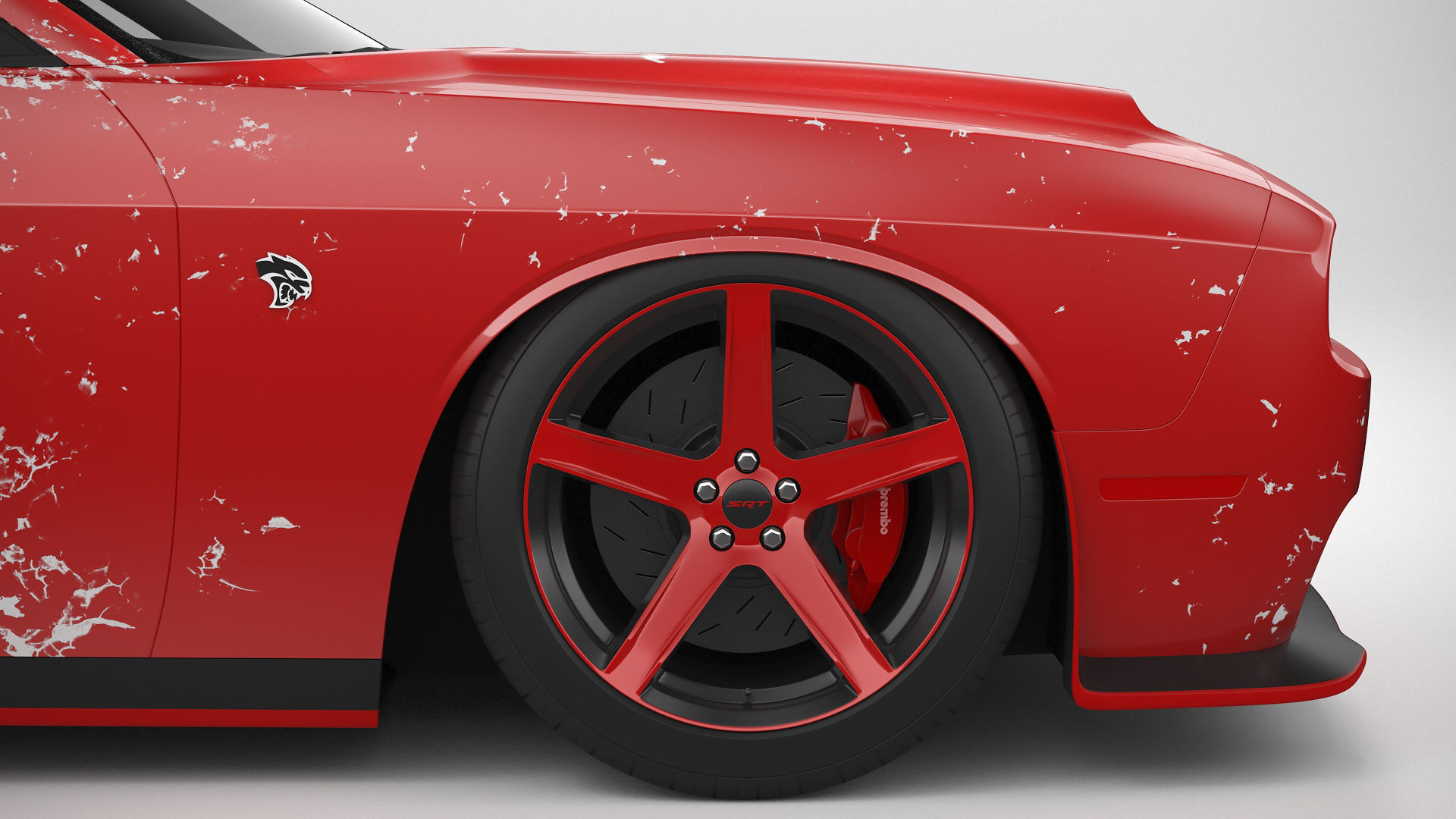 Dodge Challenger Hellcat 2022 Custom 3D model_16
