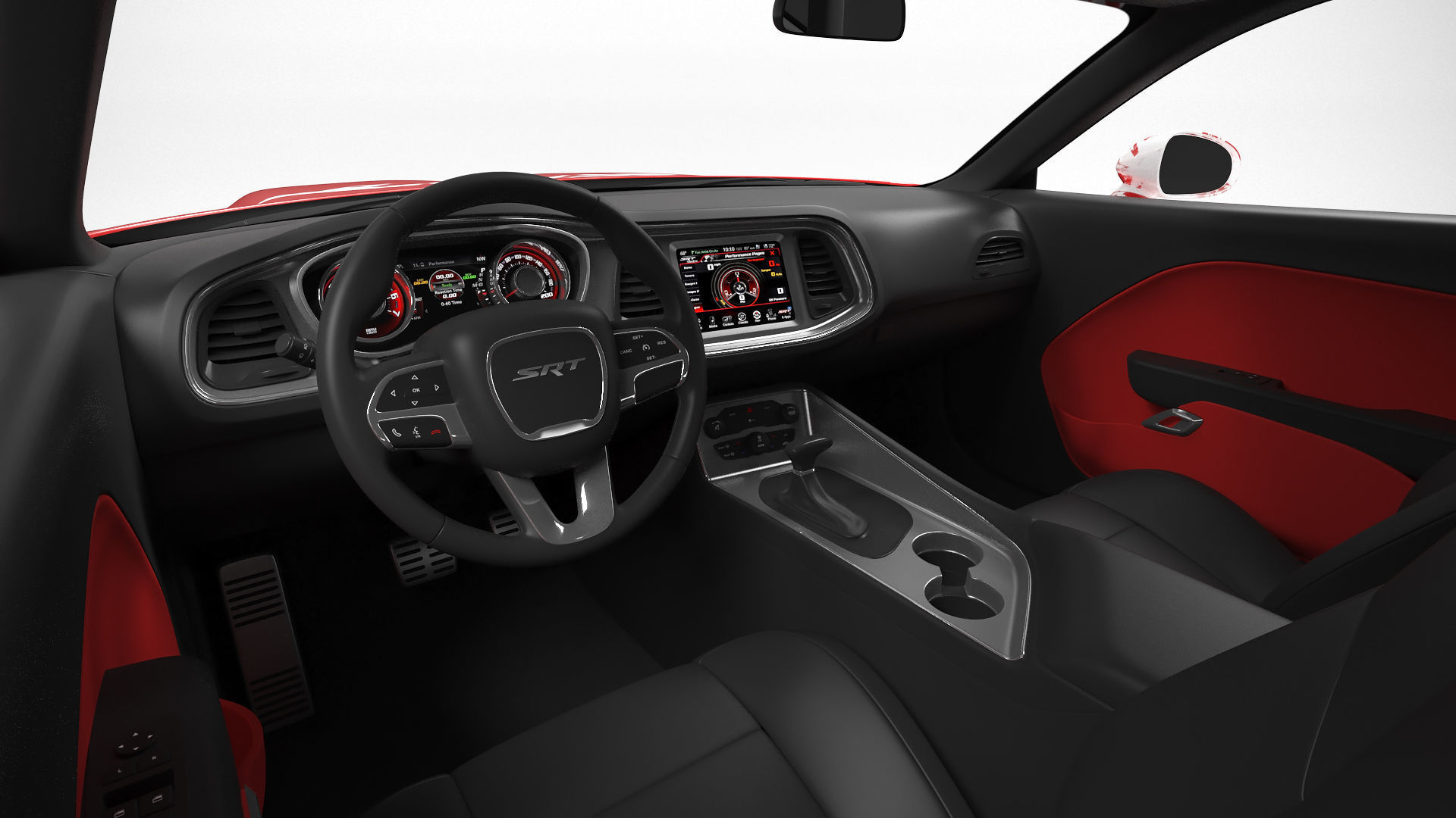 Dodge Challenger Hellcat 2022 Custom 3D model_8