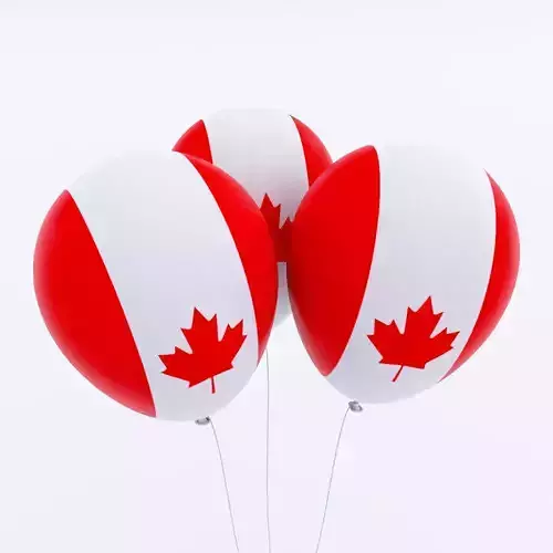 Canada country balloon 3d model 