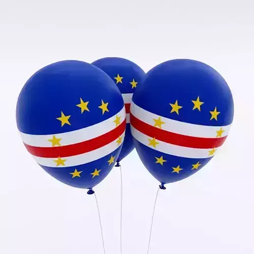 Cape Verde country balloon 3d model