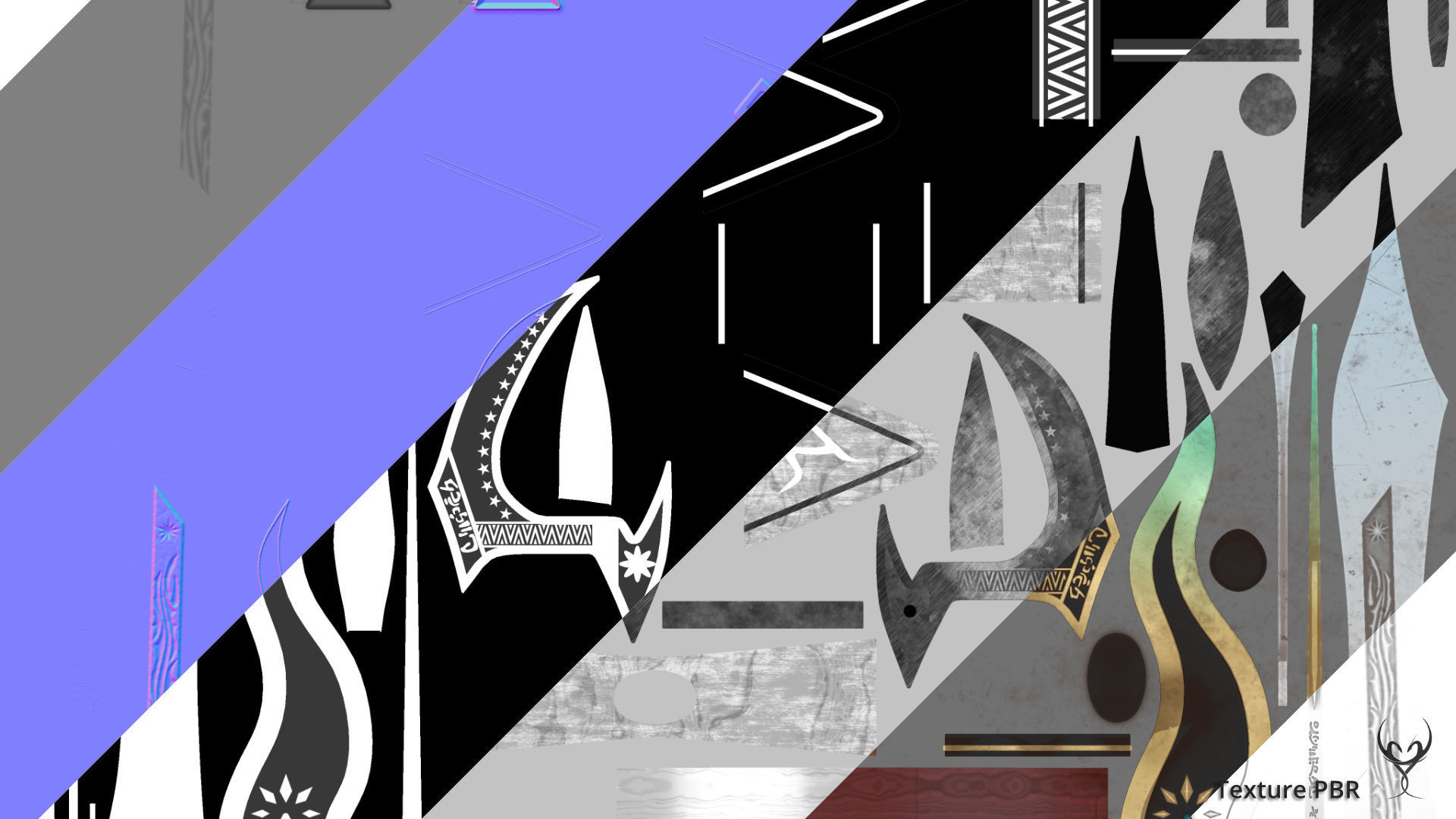 DA W1 04 Eshiel - Double Saber Low-poly 3D model_5