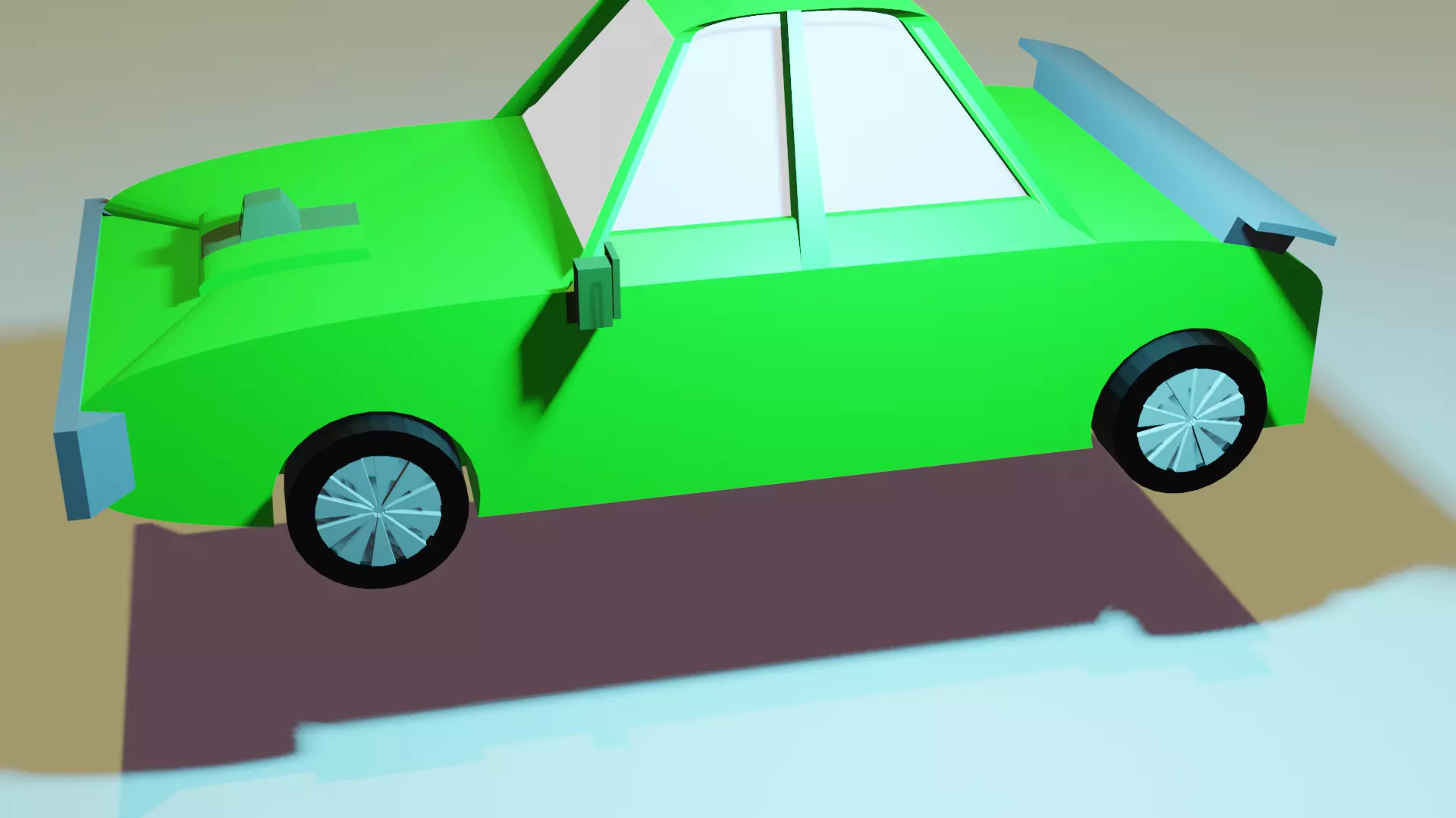 Low Poly Cars made with blender Low-poly 3D model