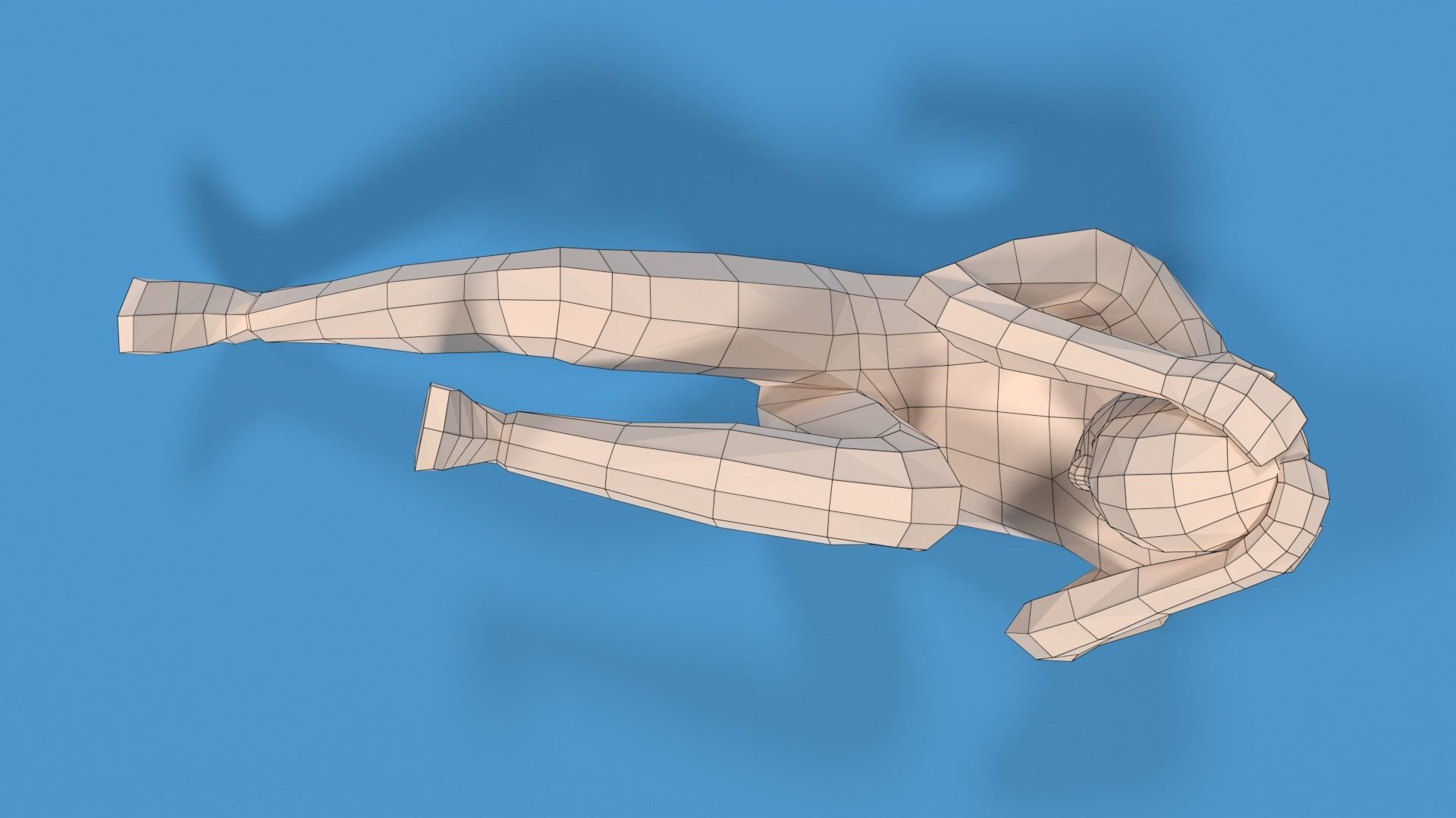 Low Poly Kid Bicycle Crunch Low-poly 3D model_17