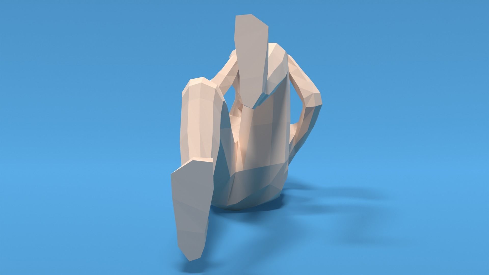 Low Poly Kid Bicycle Crunch Low-poly 3D model_7