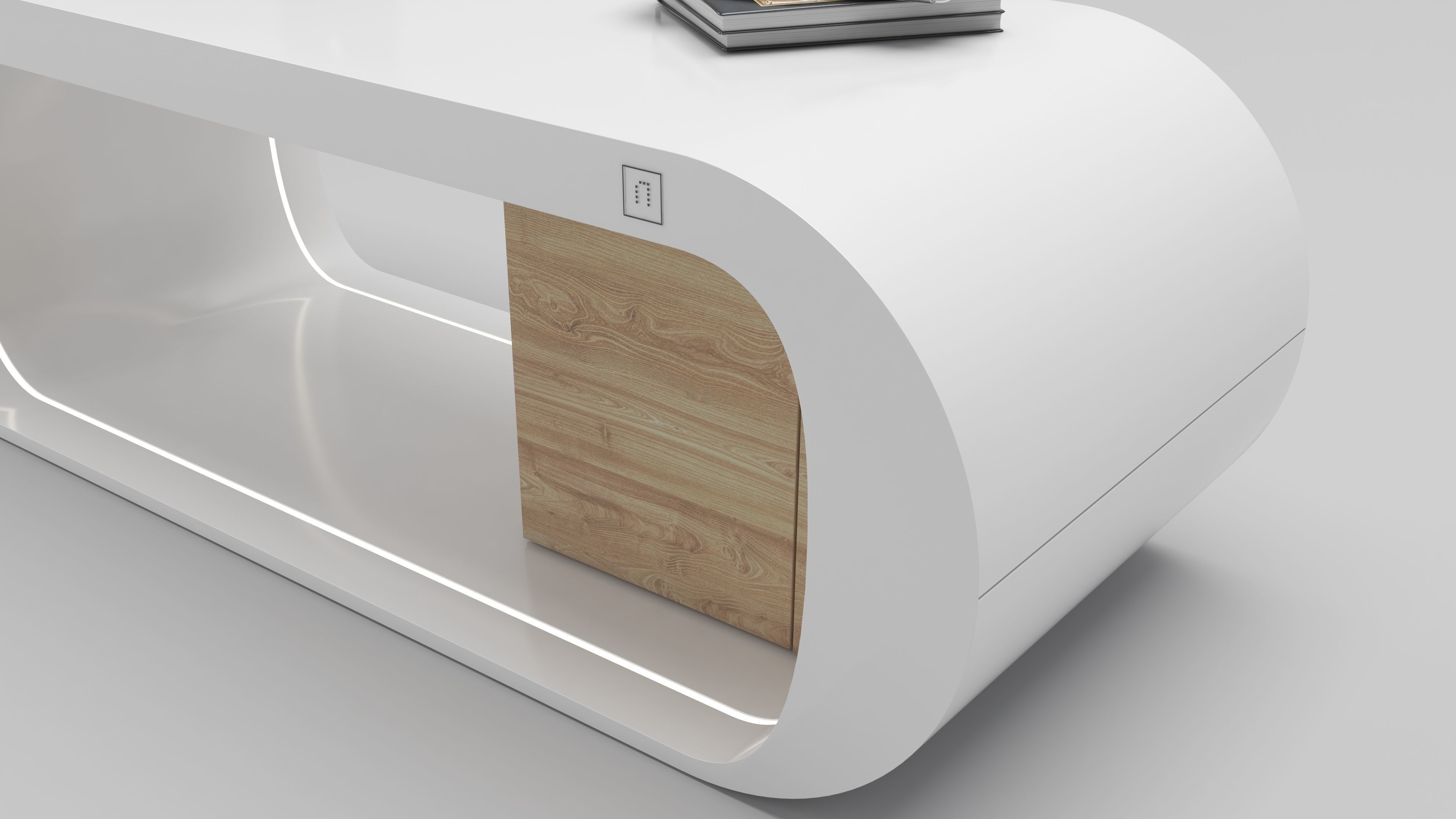 Office Desk Design  3D model_2