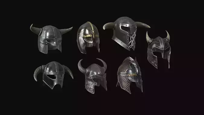 Viking and medieval helmets collection
