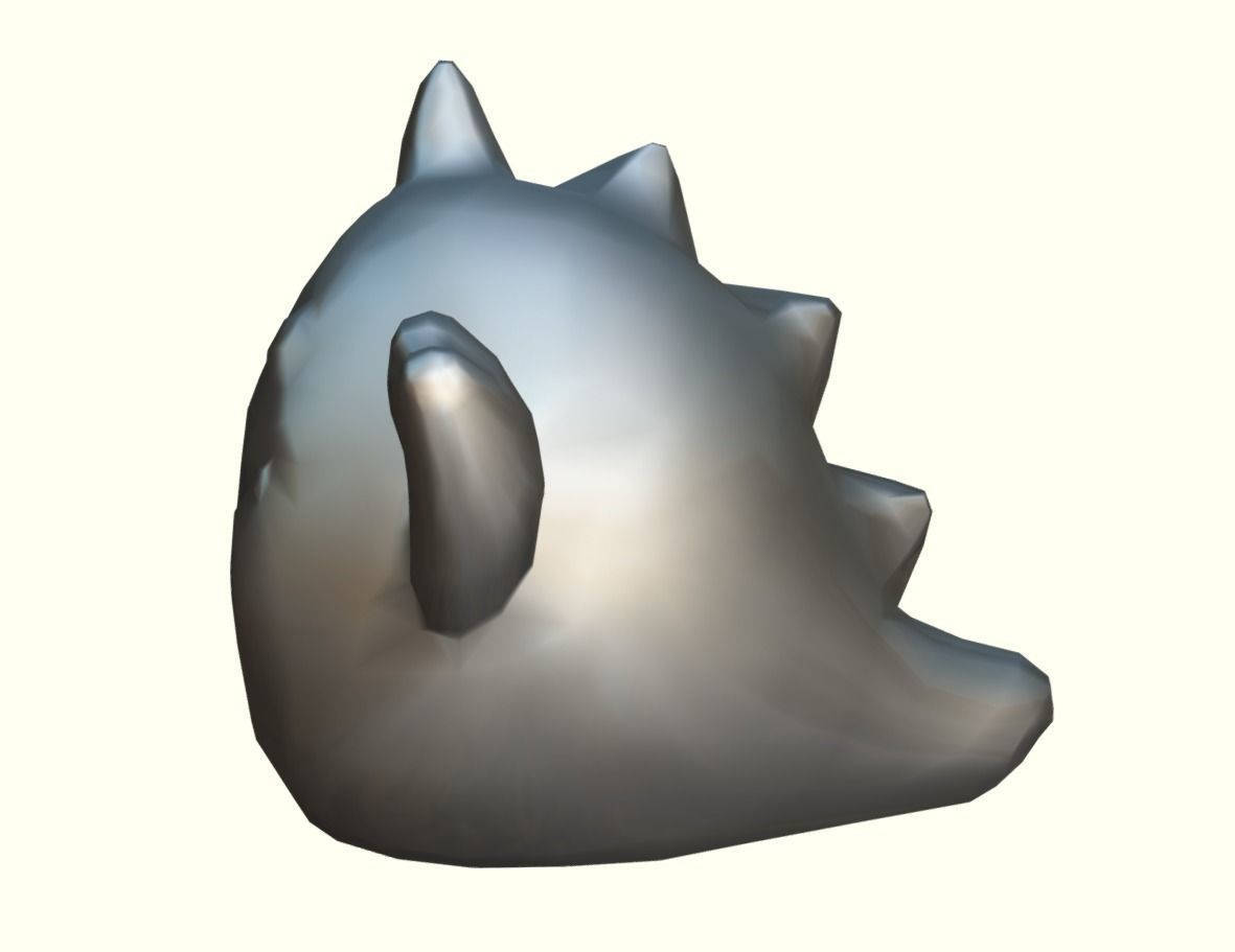 Dinosaur piggy bank LP Stylized Low-poly 3D model_12