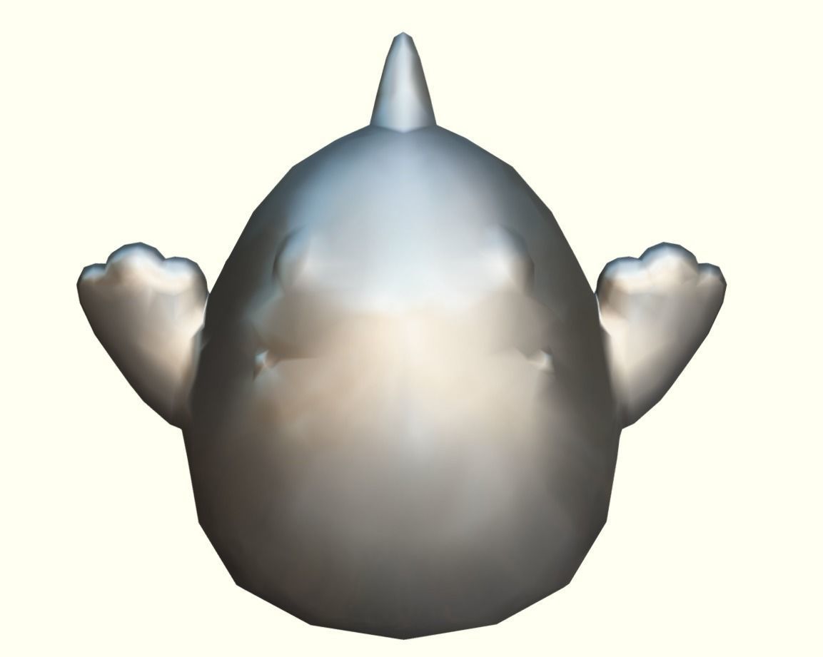 Dinosaur piggy bank LP Stylized Low-poly 3D model_3