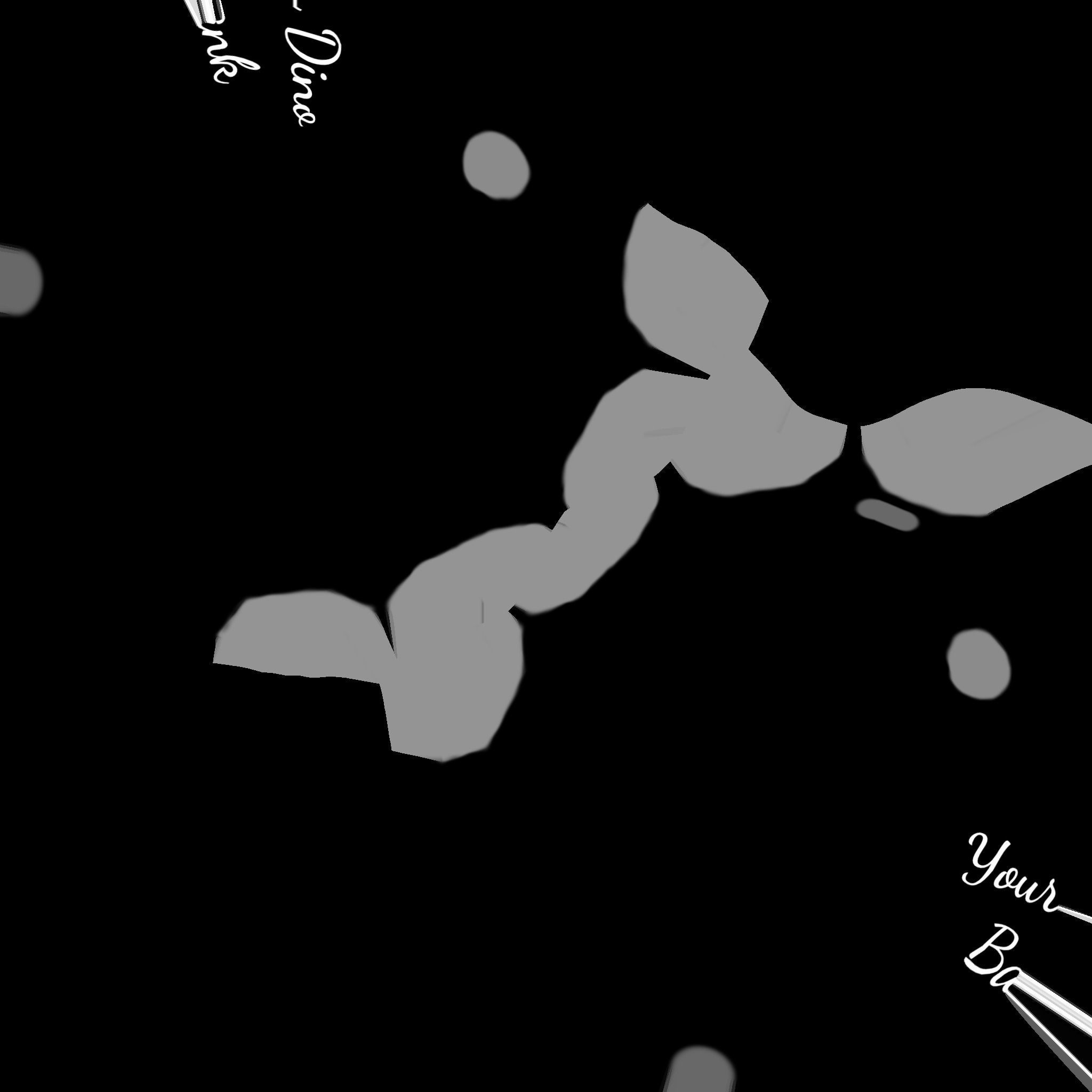 Dinosaur piggy bank LP Stylized Low-poly 3D model_20