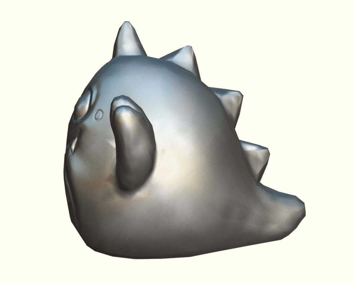 Dinosaur piggy bank LP Stylized Low-poly 3D model_13