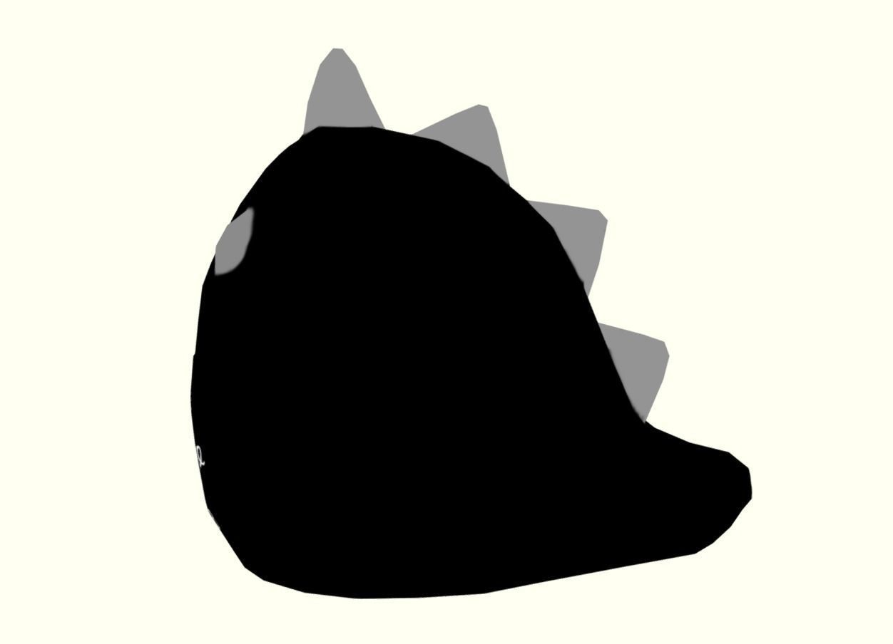 Dinosaur piggy bank LP Stylized Low-poly 3D model_15