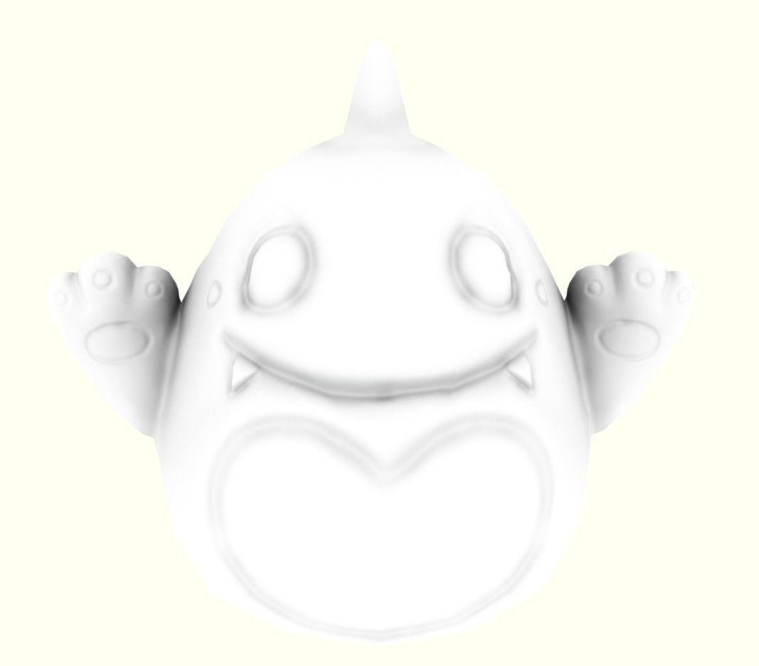 Dinosaur piggy bank LP Stylized Low-poly 3D model_8