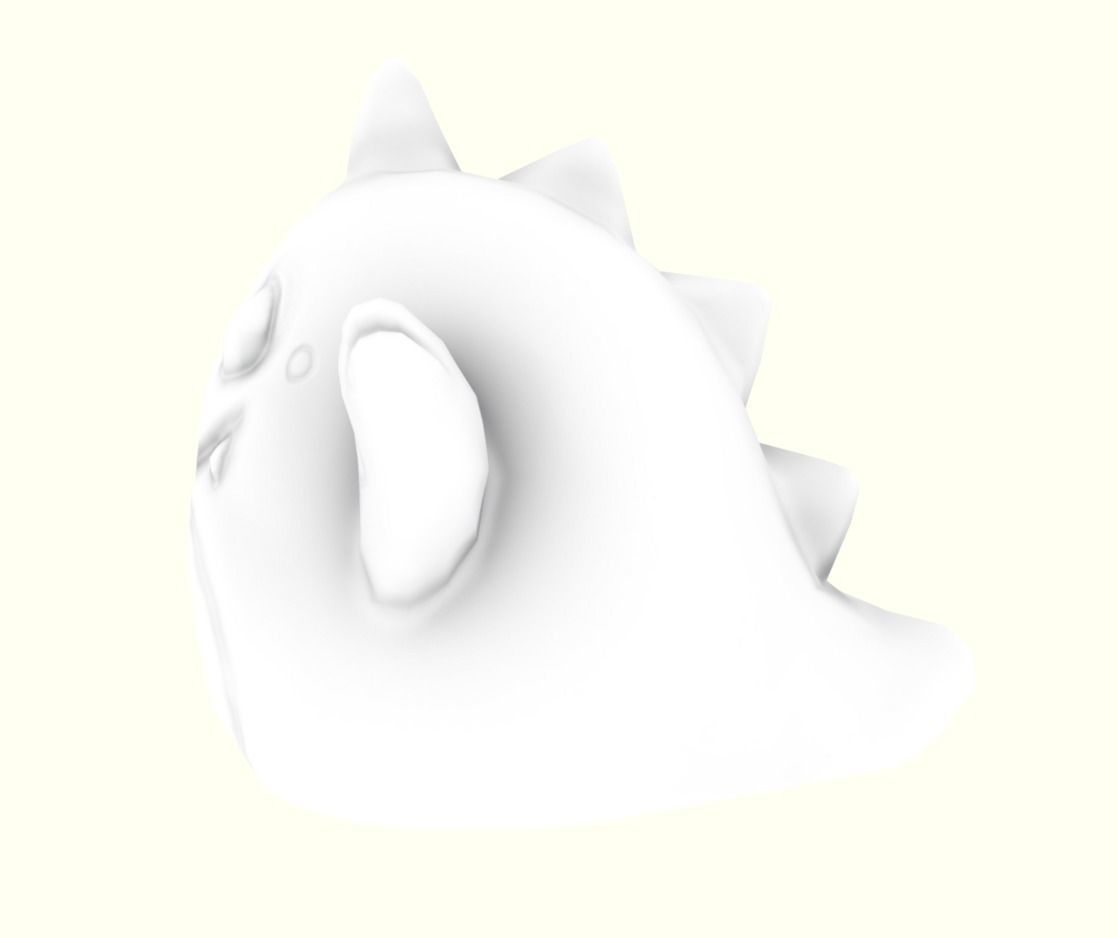 Dinosaur piggy bank LP Stylized Low-poly 3D model_17